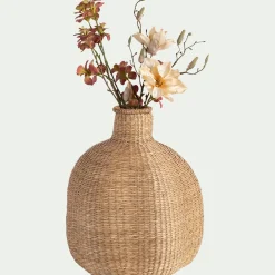 Vase*alinea Vase boule en herbes marines tressées H46cm - Naturel