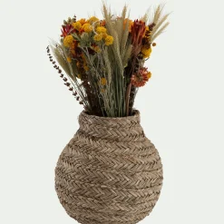 Vase*alinea Vase boule en jonc de mer tressé H30cm - Naturel