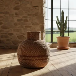 Vase*alinea Vase boule en jonc de mer D50cm - Naturel
