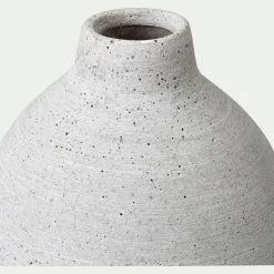 Vase*alinea Vase boule en polystone effet béton H17cm - clair Gris