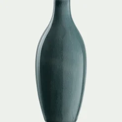 Vase*alinea Vase bouteille en grès H18cm - Bleu