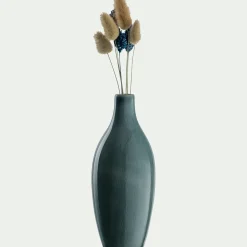Vase*alinea Vase bouteille en grès H18cm - Bleu