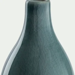 Vase*alinea Vase bouteille en grès H18cm - Bleu
