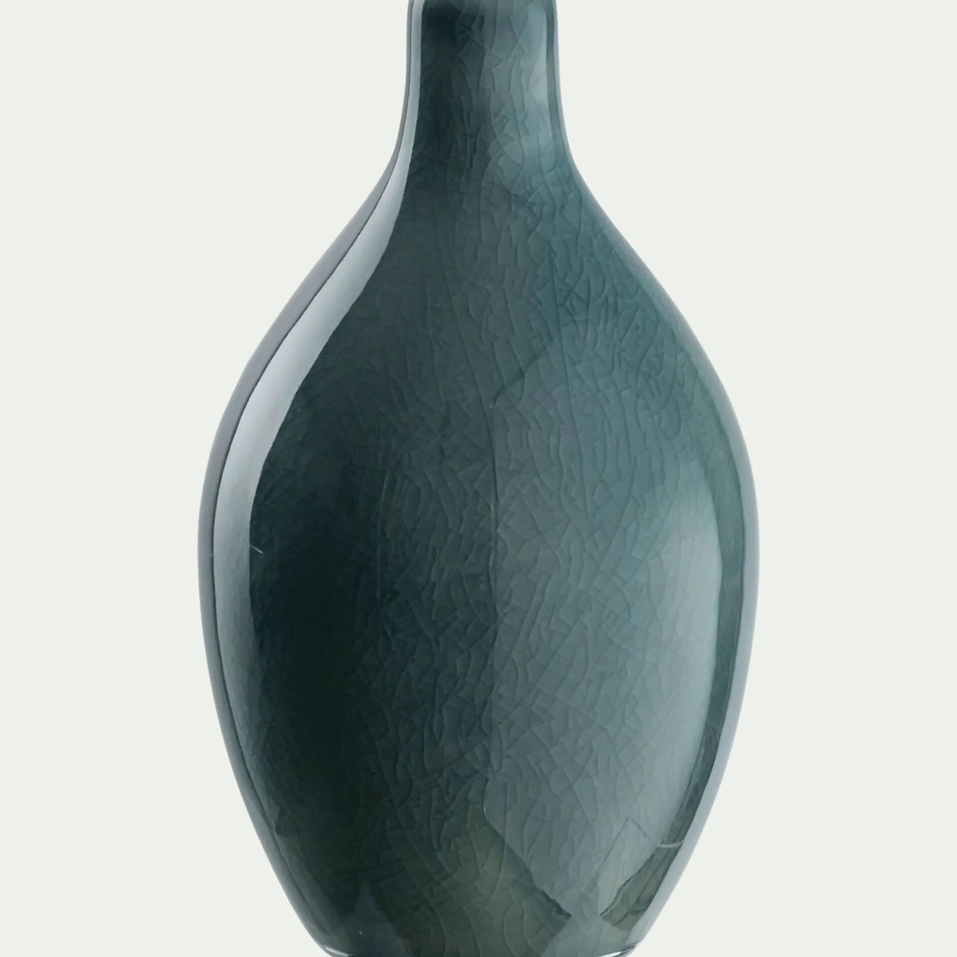 Vase*alinea Vase bouteille en grès H15cm - Bleu