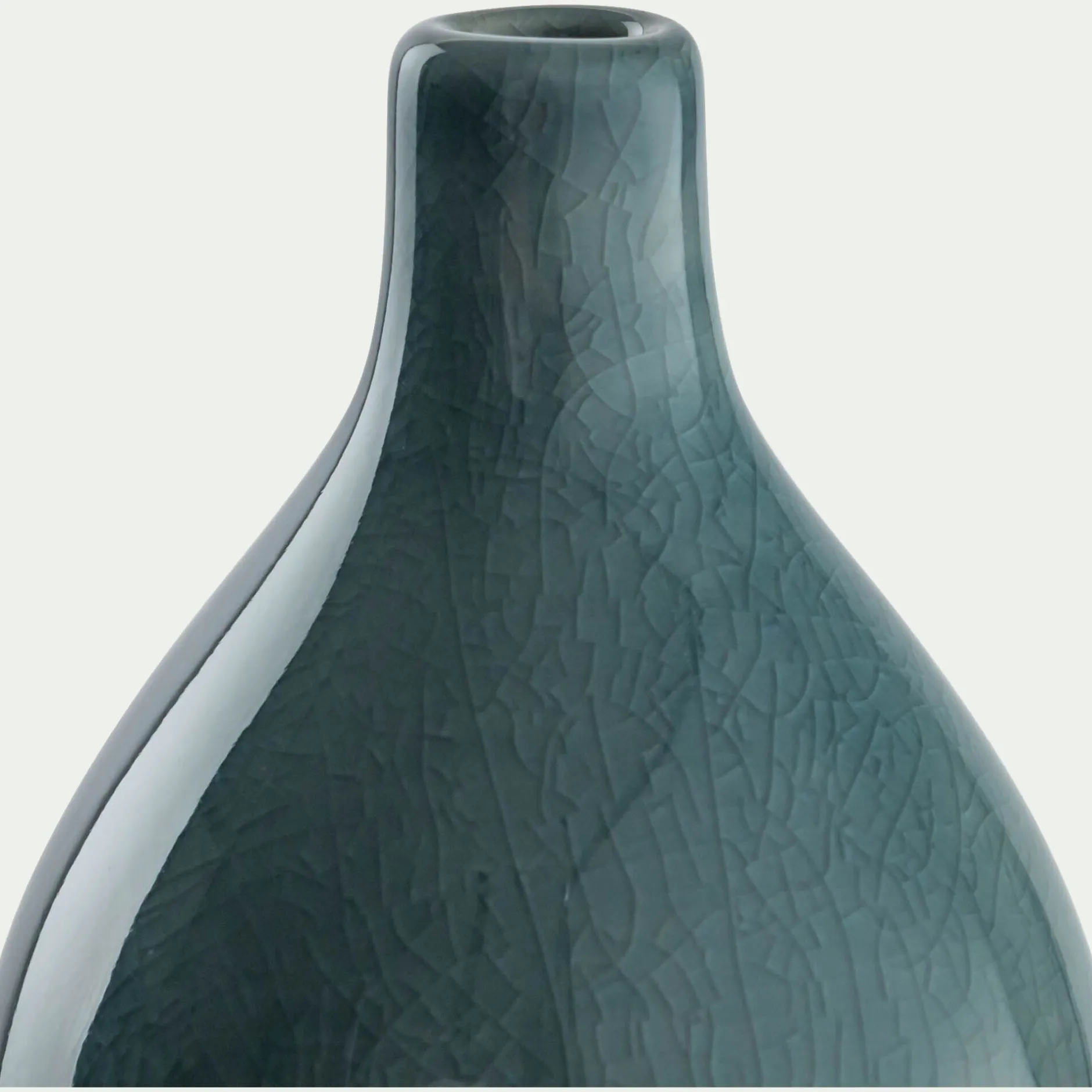 Vase*alinea Vase bouteille en grès H15cm - Bleu