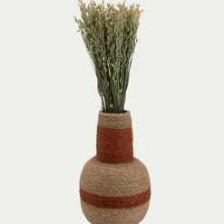 Vase*alinea Vase bouteille en jonc de mer H38cm - brûlée Orange
