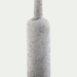 Vase*alinea Vase bouteille en polystone effet béton H24cm - clair Gris