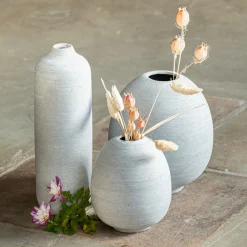 Vase*alinea Vase bouteille en poudre de pierre H24,5cm - Gris