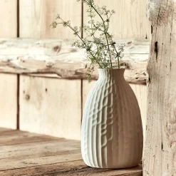 Vase*alinea Vase classique en faïence texturée H24cm - Blanc