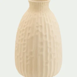 Vase*alinea Vase classique en faïence texturée H24cm - Blanc