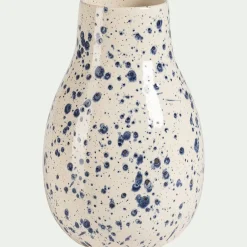 Vase*alinea Vase classique en faiënce tachée H24cm - Blanc
