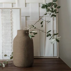 Vase*alinea Vase classique en grès H24cm - Marron