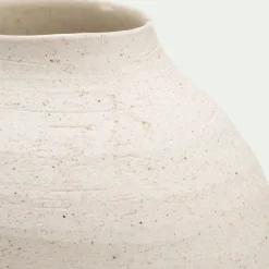 Vase*alinea Vase classique en grès moucheté H15cm - Blanc