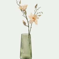 Vase*alinea Vase classique en verre strié H24cm - Vert