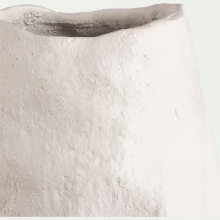 Vase*alinea Vase contemporain en aluminium H37,5cm - Blanc