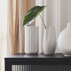 Vase*alinea Vase contemporain en céramique H21cm - Blanc