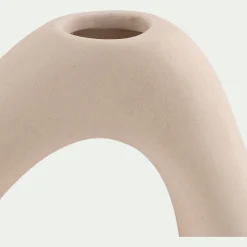 Vase*alinea Vase contemporain en dolomite H17cm - ventoux Blanc