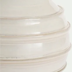 Vase*alinea Vase contemporain en terre cuite H38cm - Blanc