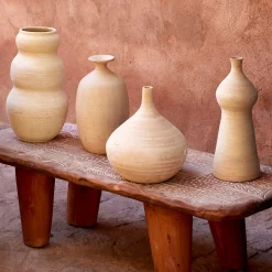 Vase*alinea Vase contemporain en terre cuite H29cm - Beige