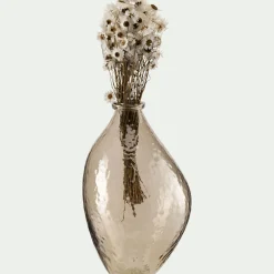 Vase|Vase Et Branchage De Noël*alinea Vase contemporain en verre recyclé H34cm - Orange