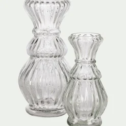Vase|Vase Et Branchage De Noël*alinea Vase contemporain en verre H16,5cm - Transparent