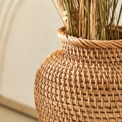 Décoration À Poser|Vase*alinea Vase en rotin H20cm - Naturel