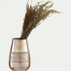 Vase|Vase Et Branchage De Noël*alinea Vase en verre H22cm - Doré