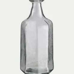 Vase*alinea Vase en verre sculpté D11xH25cm - Transparent