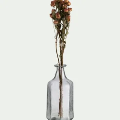 Vase*alinea Vase en verre sculpté D11xH25cm - Transparent