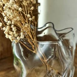 Vase*alinea Vase organique en verre H17,5cm - Transparent