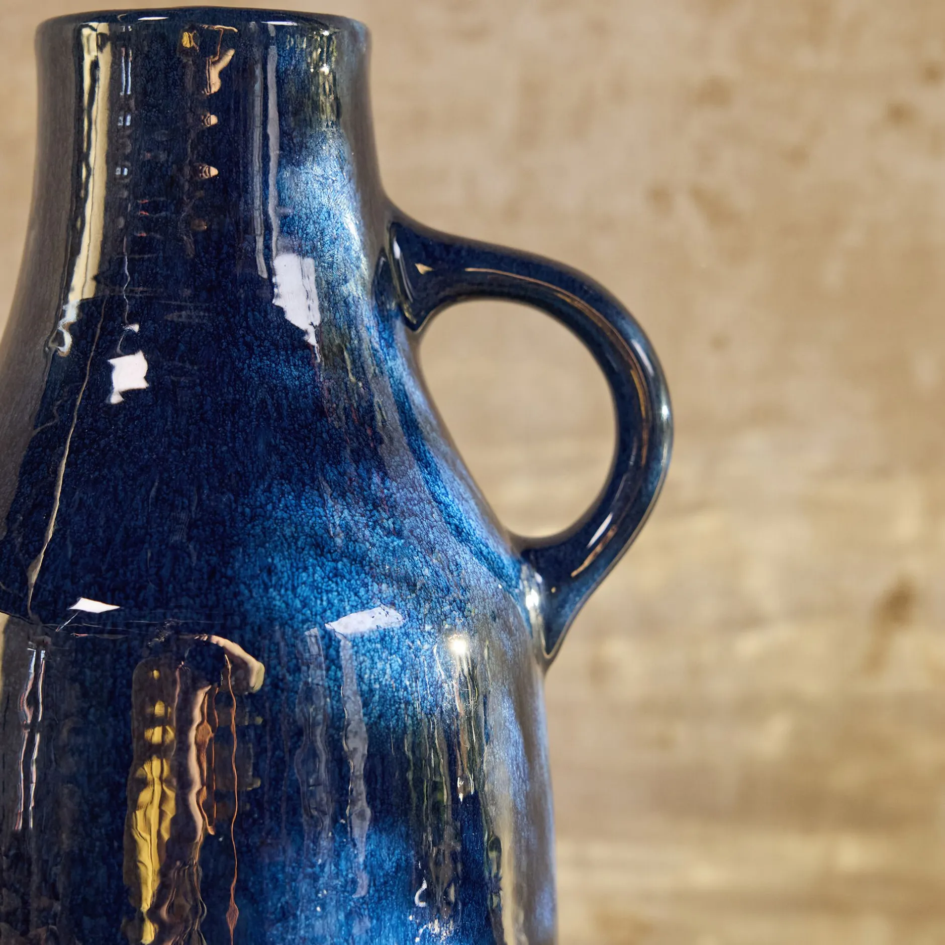 Décoration À Poser|Vase*alinea Vase pichet en faïence H51cm - Bleu