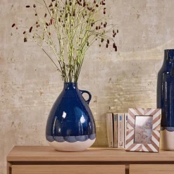 Vase*alinea Vase pichet en faïence H33,5cm - Bleu