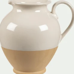 Vase*alinea Vase pichet en grès H26,2cm - Blanc
