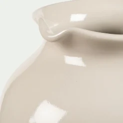Vase*alinea Vase pichet en grès H26,2cm - Blanc