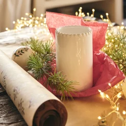 Vase*alinea Vase tube en céramique H15cm - Blanc