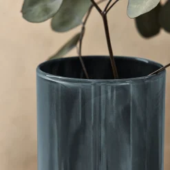 Vase*alinea Vase tube en verre H23cm - Bleu