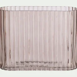 Vase*alinea Vase tube en verre H20cm - gris