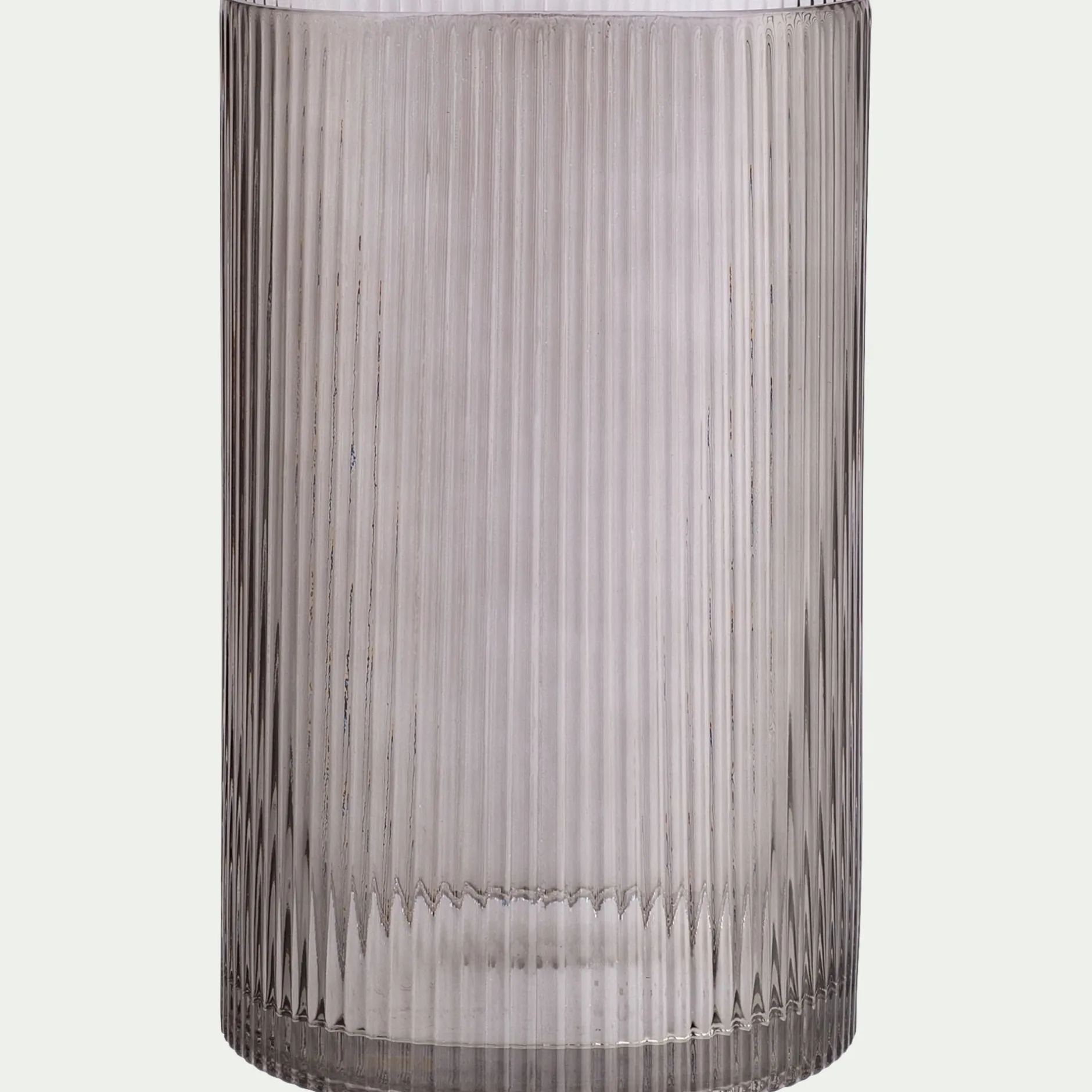 Vase*alinea Vase tube en verre H25cm - gris