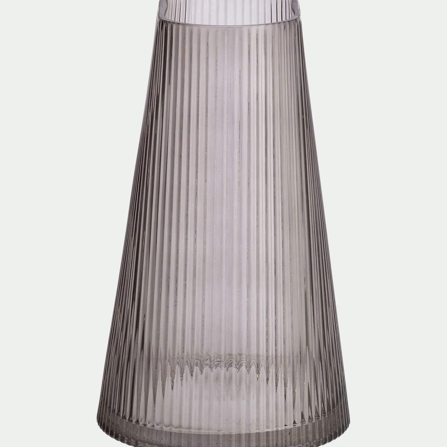 Vase*alinea Vase tube en verre H25cm - gris