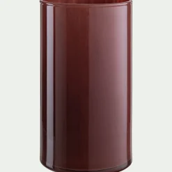 Vase*alinea Vase tube en verre H23cm - Marron