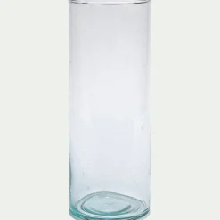 Vase*alinea Vase tube en verre recyclé H25cm - Transparent