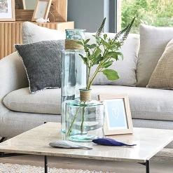 Vase*alinea Vase tube en verre recyclé h55cm - Transparent