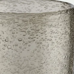 Verre À Pied|Verre À Vin*alinea Verre à pied en verre bullé 25cl - Gris