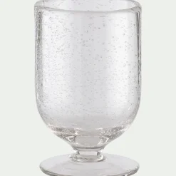 Verre À Pied|Verre À Vin*alinea Verre à pied en verre bullé 25cl - Transparent