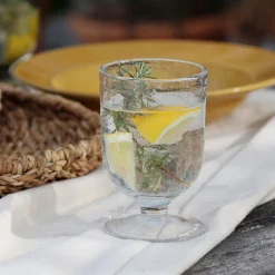 Verre À Pied|Verre À Vin*alinea Verre à pied en verre bullé 25cl - Transparent