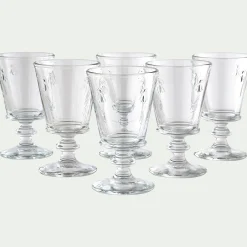 Verre À Pied|Verre À Vin*alinea Verre à vin en verre pressé 24cl - Transparent