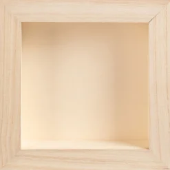 Loisirs Créatifs*alinea Vitrine à décorer en peuplier 15x15cm - Naturel
