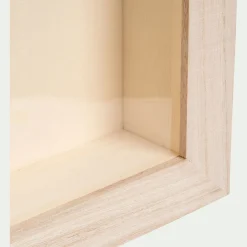 Loisirs Créatifs*alinea Vitrine à décorer en peuplier 15x15cm - Naturel