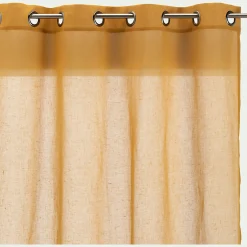 Matelas Enfant|Bureau Enfant*alinea Voilage à œillets en polyester 135x250cm - argan Jaune