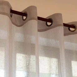 Matelas Enfant|Bureau Enfant*alinea Voilage à œillets en polyester 135x250cm - borie Gris